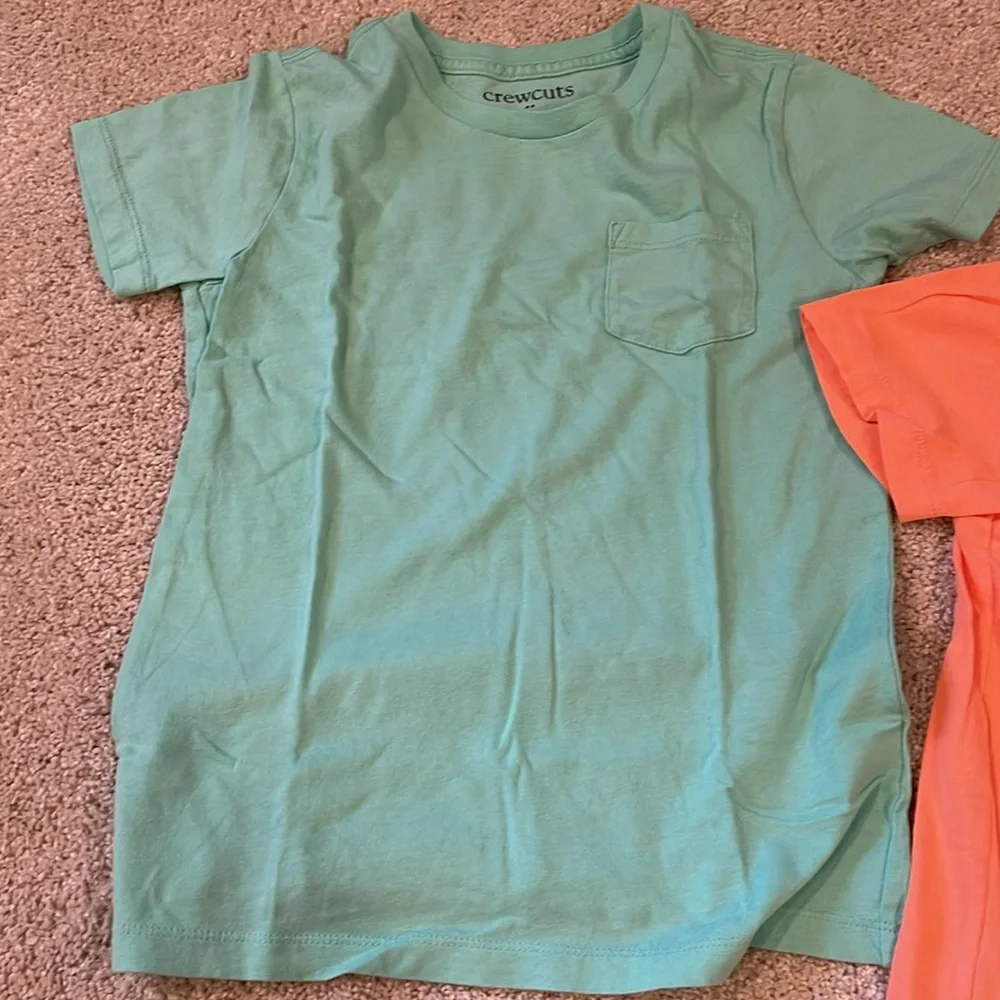 Crew cuts by J. Crew set of two tee shirts, size 6-7